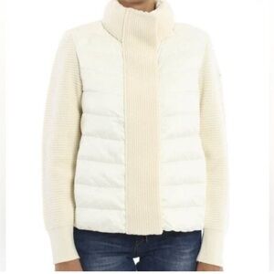 Moncler Cream Cowl Neck Sweater